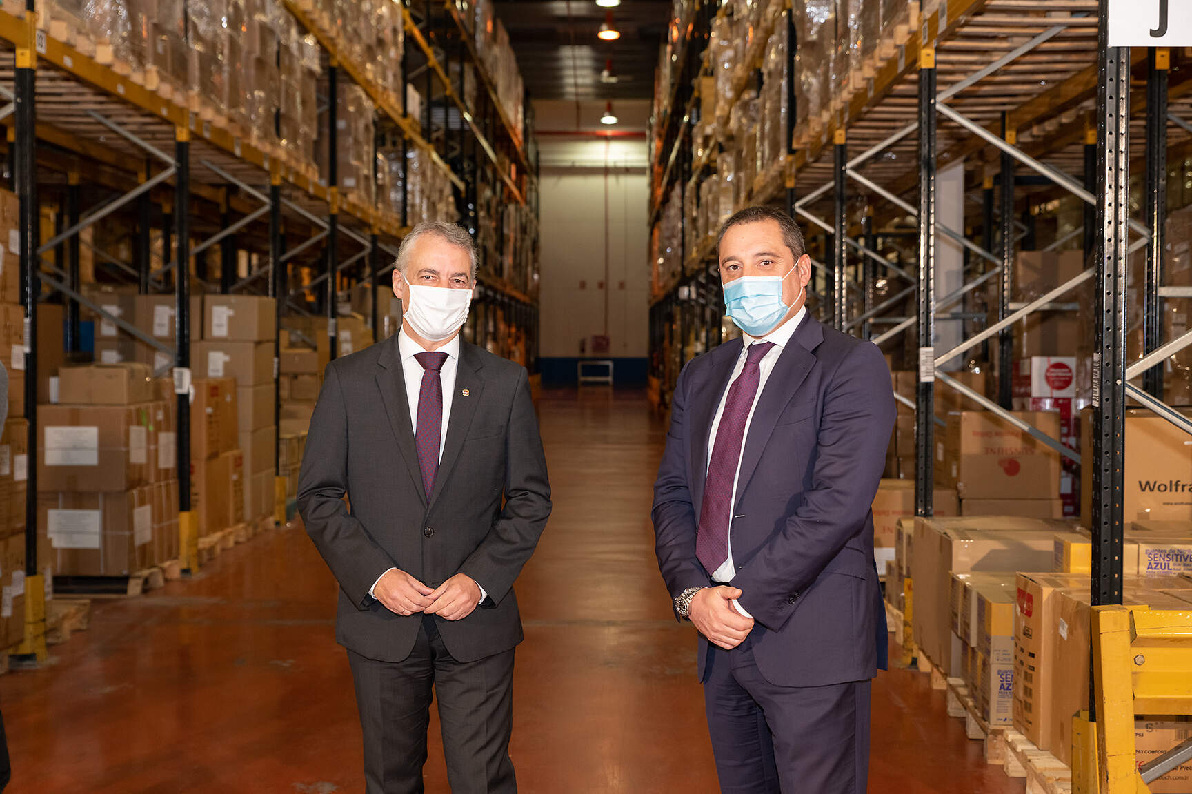 Visita del Lehendakari al centro logístico de DACHSER en Amorebieta